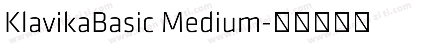 KlavikaBasic Medium字体转换